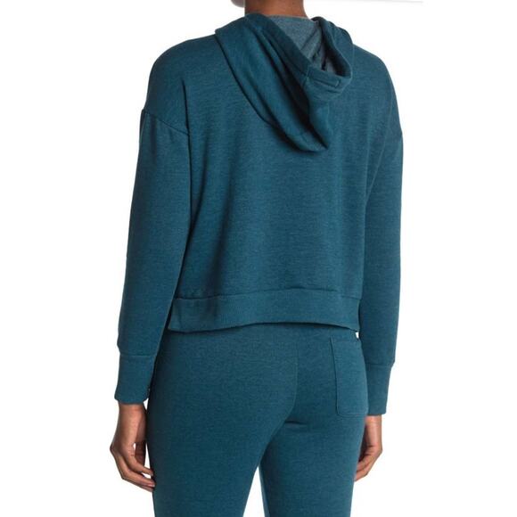 $5 SALE!!! NWT 90 Degree By Reflex Medium Vintage Blue Hoodie $68 - Picture 2 of 8